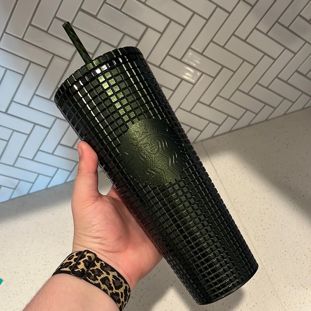 Green Disco Starbucks Tumbler